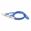 Кабель для передачи данных USB 3.0 розетка на кронштейні 10P 45 см Cablexpert (CC-USB3-RECEPTACLE) - Image 2