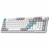 Клавіатура GamePro Asgard Drakkar Keychron Super Red Switch Wireless/Bluetooth/USB UA White (MK305WH) - Image 2