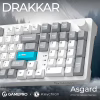 Клавіатура GamePro Asgard Drakkar Keychron Super Red Switch Wireless/Bluetooth/USB UA White (MK305WH) - Image 6