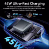 Батарея универсальная Vention 20000 mAh 45W Mini with Built-in USB-C Cable Gray (FHGH0) - Image 6