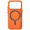 Чохол до мобільного телефона Armorstandart LikeCarbon2 MagCase Apple iPhone 17 Pro Kevlar Orange (ARM88556) - Image 2