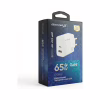 Зарядное устройство Grand-X GaN 1xUSB-C + 1xUSB 65W PD3.0 QC4.0 AFC SCP FCP white (CH-960W) - Image 5