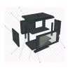 Шафа настінна GEAR 4U 19" 600x450x280 мм, + полка 19", black (GWMSN-4U-600-450) - Image 4