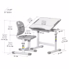 Парта зі стільцем Evo-kids Ergo Grey (Evo-05 Ergo G) - Image 3