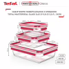 Харчовий контейнер Tefal Master Seal, Набір 3шт, жаростійке скло, прозорий (N1050910) - Image 3