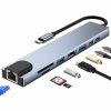 Концентратор Dynamode USB-C 8-in-1 HDMI 4K30Hz + 1xRJ45 + 1xUSB 3.0 + 1xUSB 2.0 + 1xUSB-C PD (BYL-2017L) - Image 7
