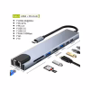 Концентратор Dynamode USB-C 8-in-1 HDMI 4K30Hz + 1xRJ45 + 1xUSB 3.0 + 1xUSB 2.0 + 1xUSB-C PD (BYL-2017L) - Image 10