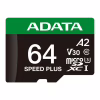 Карта памяти ADATA 64GB microSD class 10 UHS-I U3 V30 A2 Speed Plus (UD64GUI3V30A2SP-RA1) - Image 2