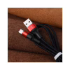 Дата кабель USB 2.0 AM to USB-C 1.0m 2A 18W nylon X26 black+red HOCO (6957531080251) - Image 5