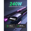 Дата кабель USB-C to USB-C 1.0m 240W US535 space gray Ugreen (15311) - Image 3