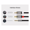 Кабель мультимедійний 3.5mm M to 2xRCA M 5.0m AV116 black Ugreen (10591) - Image 10