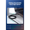 Кабель мультимедийный HDMI M to HDMI M 5.0m braided HD140 black Ugreen (80405) - Image 8