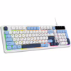 Клавиатура Ajazz AF98 USB UA White/Blue (AF98-GB) - Image 2