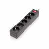 Мережевий фільтр живлення REAL-EL RS-Protect 505, 1.8m, black (EL122300044) - Image 2