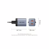 Зарядное устройство Vention 2xUSB-C PD45W GaN transparent gray (FCFH0-EU) - Image 11