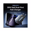Зарядний пристрій Vention 1xUSB-C PD30W + 1xUSB QC3.0 18W GaN gray (FEWH0-EU) - Image 2