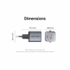 Зарядний пристрій Vention 1xUSB-C PD30W + 1xUSB QC3.0 18W GaN gray (FEWH0-EU) - Image 11