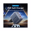 Зарядное устройство Vention 2xUSB-C PD70W + 1xUSB QC3.0 22.5W GaN gray (FEXH0-EU) - Image 2