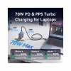 Зарядний пристрій Vention 2xUSB-C PD70W + 1xUSB QC3.0 22.5W GaN gray (FEXH0-EU) - Image 4