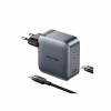 Зарядное устройство Vention 3xUSB-C PD100W + 1xUSB QC3.0 30W GaN + cable USB-C to USB-C 1.0m gray (TZ-FETH0-EU) - Image 2