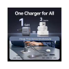 Зарядний пристрій Vention 2xUSB-C PD70W + 1xUSB QC3.0 22.5W GaN + cable USB-C to USB-C 1.0m black gray (TZ-FEXH0-EU) - Image 10