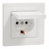 Розетка Schneider Electric ASFORA з кришкою, біла (EPH3100121) - Image 2