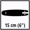 Шина для ланцюгової пили Einhell 15см, 1.0мм (4500163) - Image 2