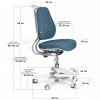 Дитяче крісло Evo-kids Mio Ergo Lite Dark blue (Y-507 Lite DB) - Image 4