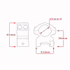 Крепление для прицела Hawke Matchmount 1" Weaver Med (921183) - Image 3
