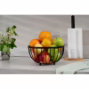 Фруктовниця Ardesto Midori 25х25х13см, метал, дерево, чорний (AR0904B) - Image 2