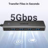 Концентратор Ugreen USB 3.0 to 4хUSB 3.0 0.15m Space Gray CM219 (25851) - Image 3