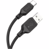 Дата кабель USB 2.0 AM to USB-C 1.0m Cool silicone X90 black HOCO (6931474788443) - Image 3