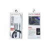 Дата кабель USB 2.0 AM to Lightning + Micro 5P + USB-C 1.2m 100W nylon black XoKo (SC-3100) - Image 4