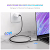 Дата кабель USB-C to USB-C 0.5m 3A 60W US261 black/gray Ugreen (50149) - Image 2