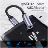 Перехідник USB-C M to 3.5mm F 0.12m gray Essager (EZJE01-0G) - Image 3