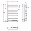 Полотенцесушитель Navin Блюз 480x800 (12-006030-4880) - Image 4