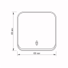 Переключатель Videx BINERA IP20 наружный 1кл проходной белы - Image 4