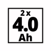 Набор аккумулятор + зарядное устройство Einhell 18V 2x4.0Ah Twincharger Kit (4512112) - Image 6