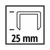 Скоби для будівельного степлера Einhell 5.7х25мм, 3000шт. (4137860) - Image 3