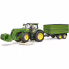 Масштабная модель автомобиля Bruder трактор John Deere 7R 350 с погрузчиком и прицепом (03155) - Image 4