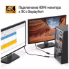 Переходник HDMI F to DisplayPort M 4K30Hz black ColorWay (CW-AD-DPHD) - Image 7