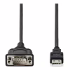 Кабель для передачи данных USB 2.0 AM to COM 1.8m DB9 RS232 FT232RNL black Digitus (DA-70172) - Image 2