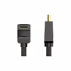 Кабель мультимедийный HDMI M to HDMI M 1.5m V2.0 4K60Hz 90° corner PVC black Vention (AARBG) - Image 2