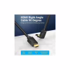 Кабель мультимедійний HDMI M to HDMI M 1.5m V2.0 4K60Hz 90° corner PVC black Vention (AARBG) - Image 4