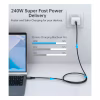 Дата кабель USB-C to USB-C 2.0m USB4 Gen 3 240W 8K Choetech (XCC-1042) - Image 6