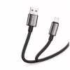 Дата кабель USB 2.0 AM to Lightning 1.0m 3A zinc alloy braided black ColorWay (CW-CBUL098-BK) - Image 2