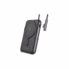 Батарея універсальна Choetech Magnetic Wireless 10000mAh 20W, PD, Qi-15W, USB-C In/Out, build-in cabel, Black (B735-CCBK) - Image 2