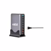 Зарядний пристрій XoKo 2xUSB-С PD100W + 3xUSB-С PD65W + 3xUSB QC18W 440W GaN (QC-400) - Image 4