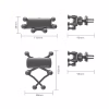 Універсальний автотримач Essager Tourist Gravity Car Mount Phone Holder Black (EZJZL-TR01) - Image 10