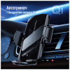 Універсальний автотримач ColorWay FlameGrip, автозажим, Wireless Charger 15W Black (CW-CHAW070Q-BK) - Image 5